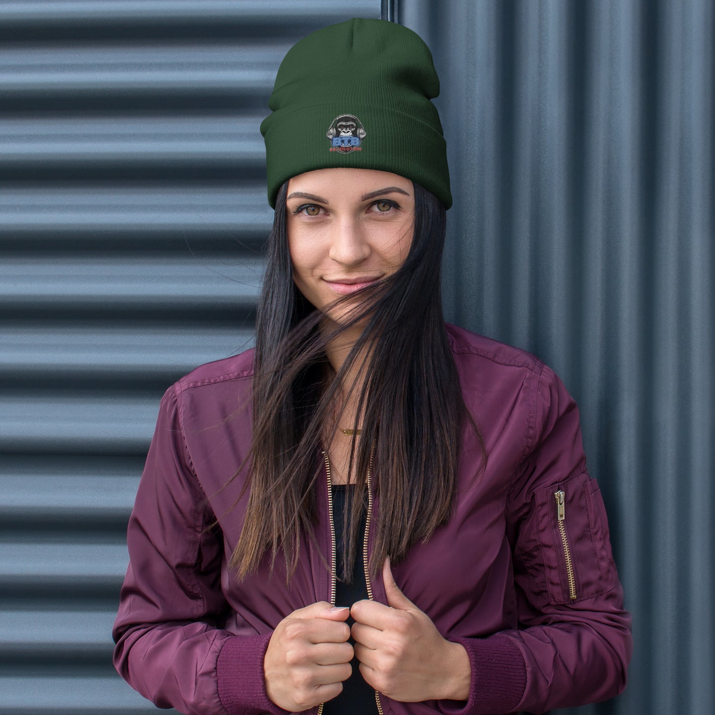 BTB Revolution Trademark Embroidered Beanie