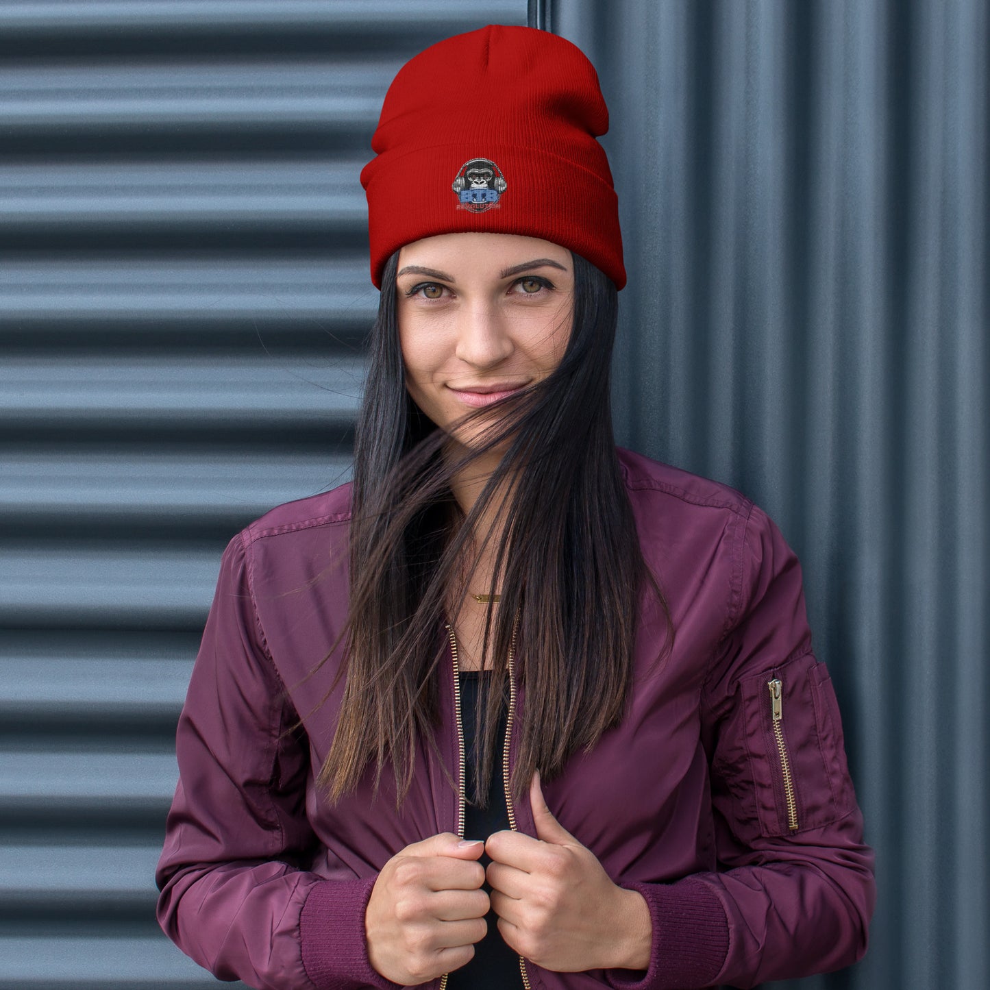 BTB Revolution Trademark Embroidered Beanie