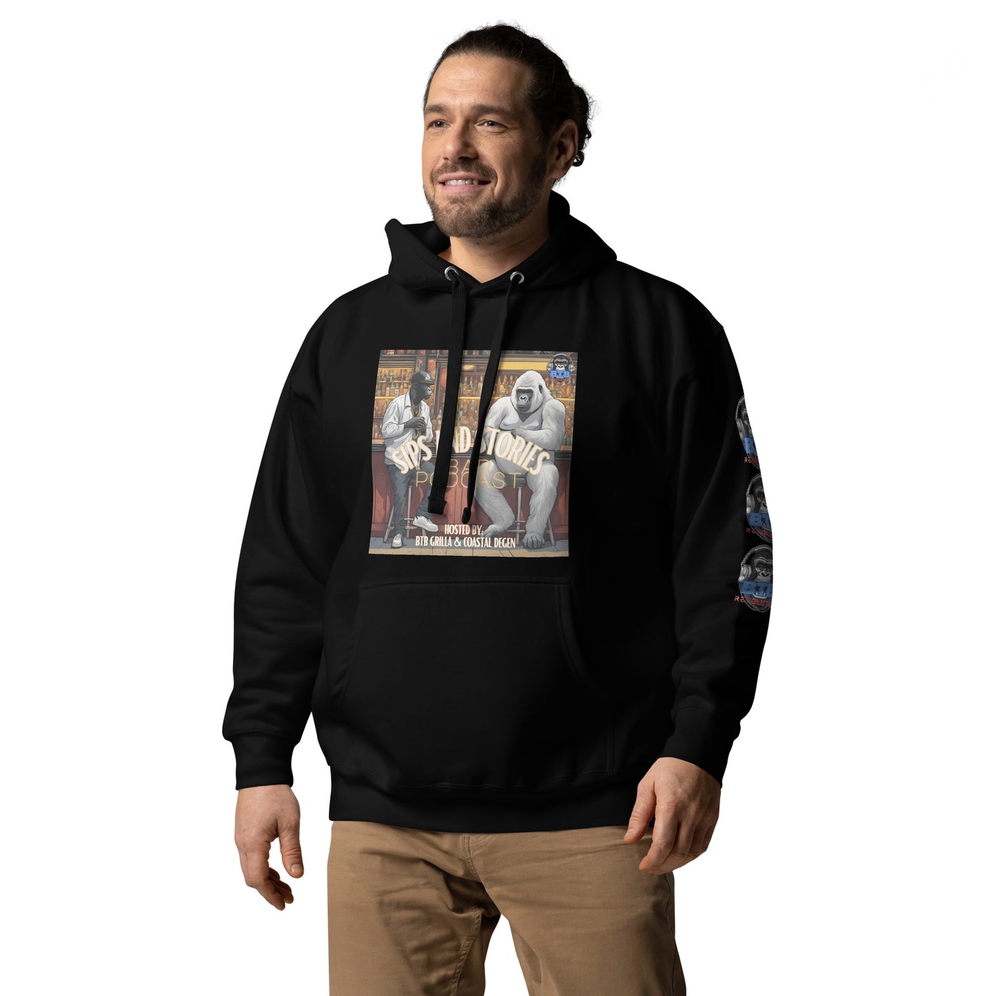 Sips And Stories Bar Podcast Hoodie (Subscriber Series)