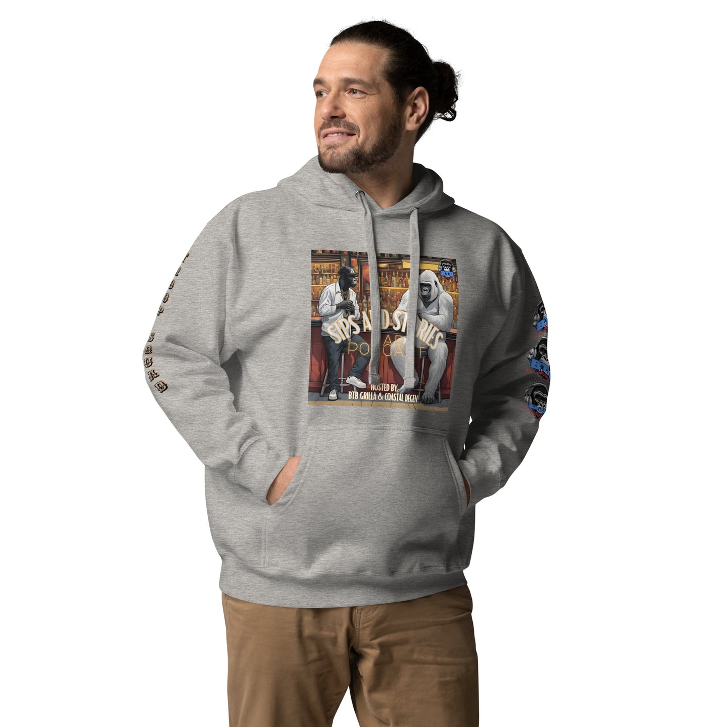 Sips And Stories Bar Podcast Hoodie (Subscriber Series)