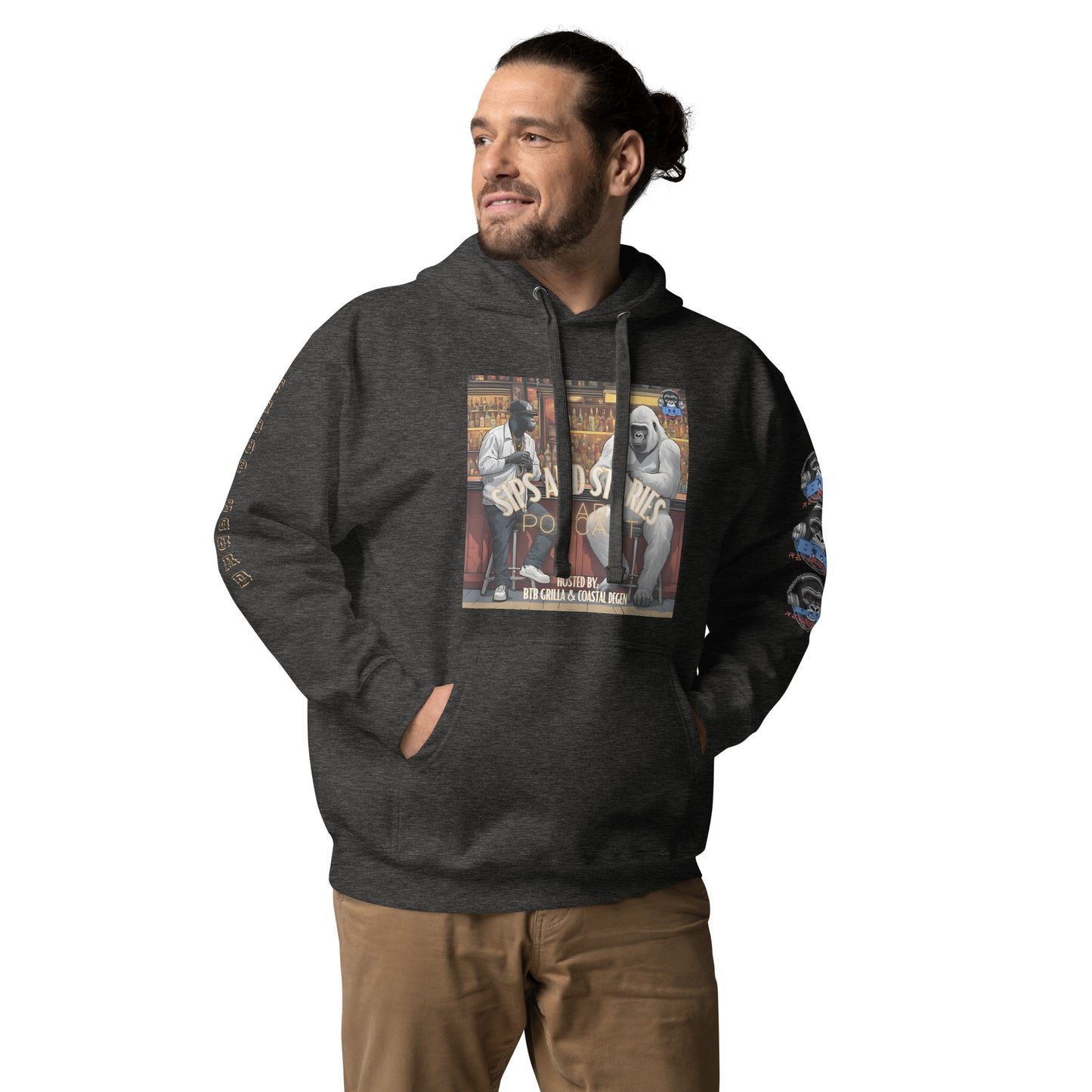 Sips And Stories Bar Podcast Hoodie (Subscriber Series)