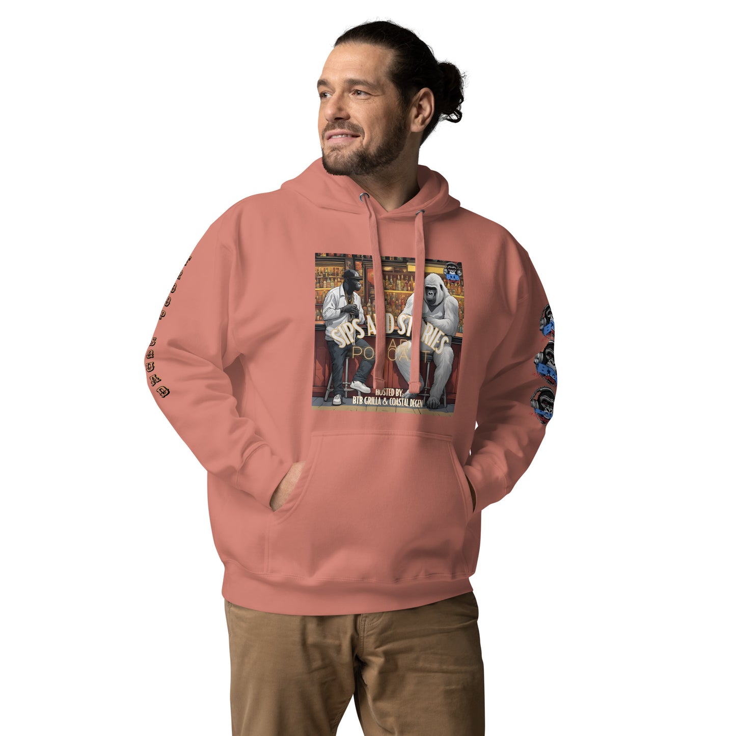 Sips And Stories Bar Podcast Hoodie (Subscriber Series)