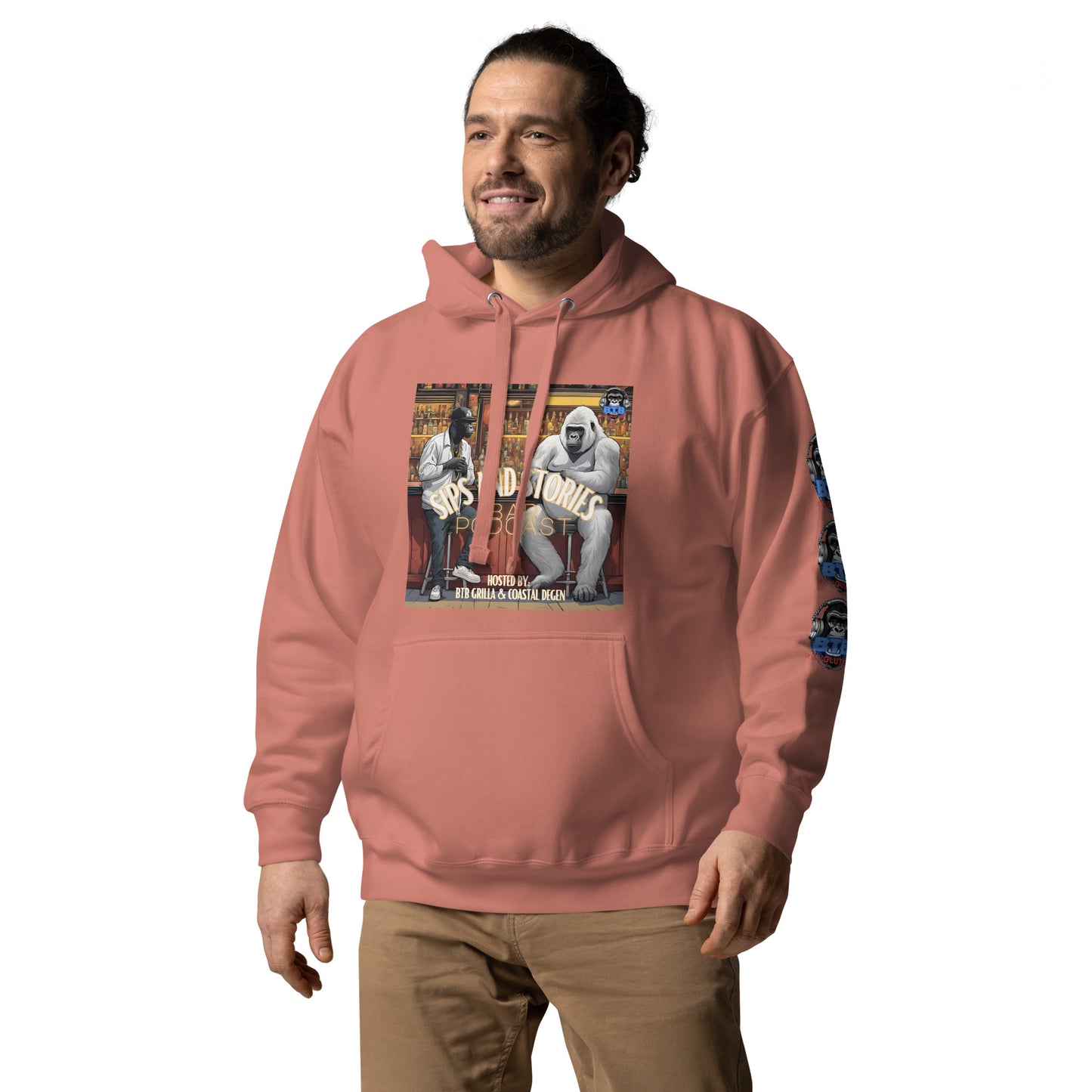 Sips And Stories Bar Podcast Hoodie (Subscriber Series)