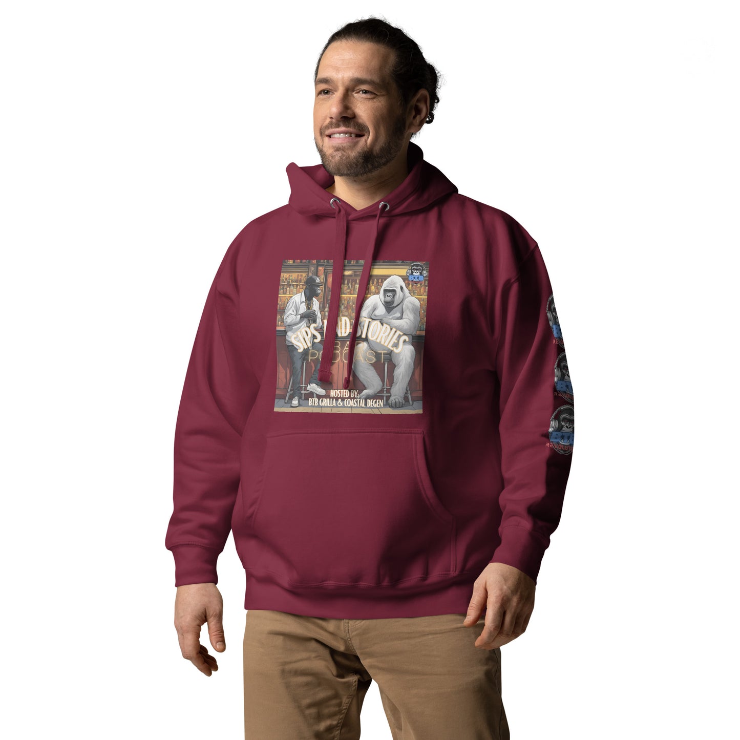 Sips And Stories Bar Podcast Hoodie (Subscriber Series)