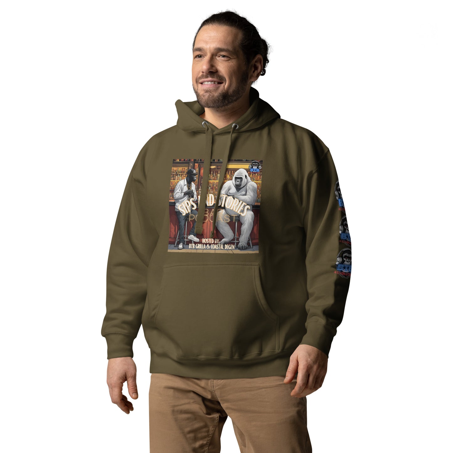 Sips And Stories Bar Podcast Hoodie (Subscriber Series)