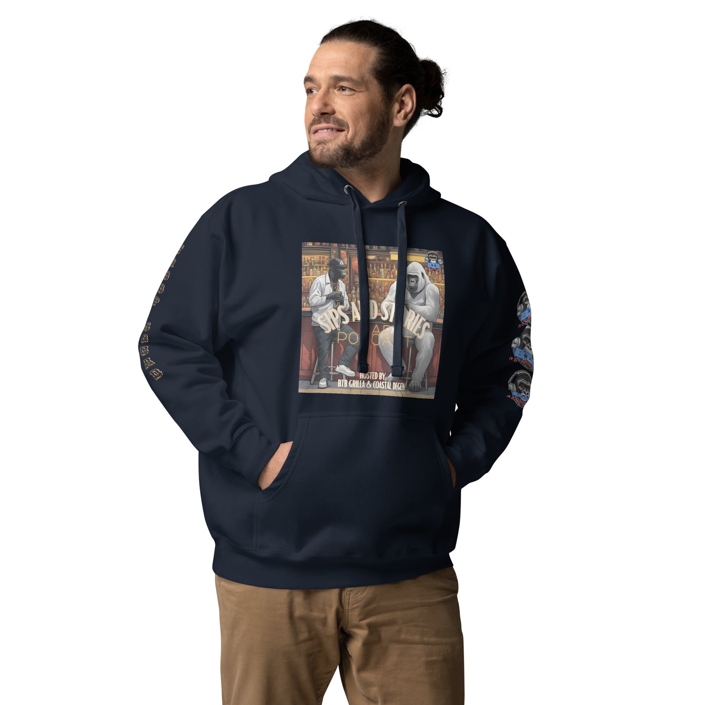 Sips And Stories Bar Podcast Hoodie (Subscriber Series)