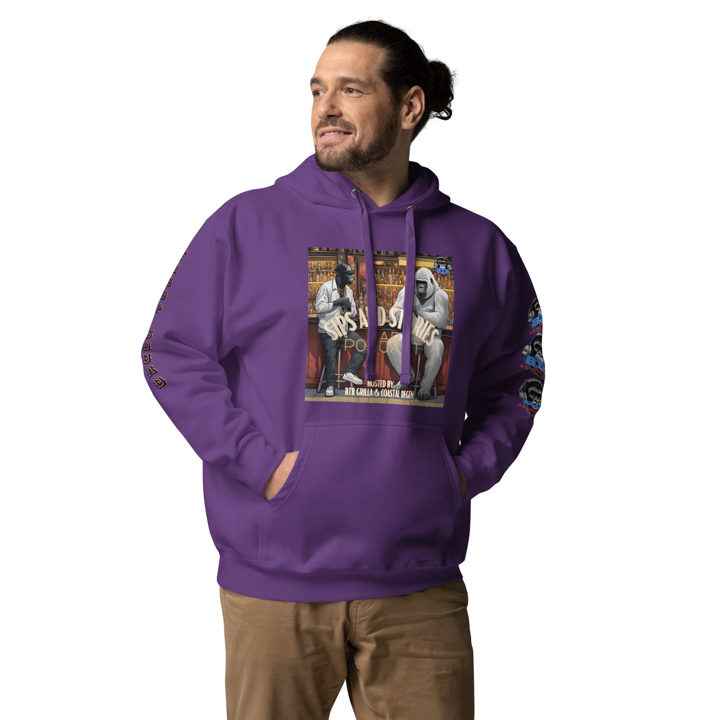 Sips And Stories Bar Podcast Hoodie (Subscriber Series)