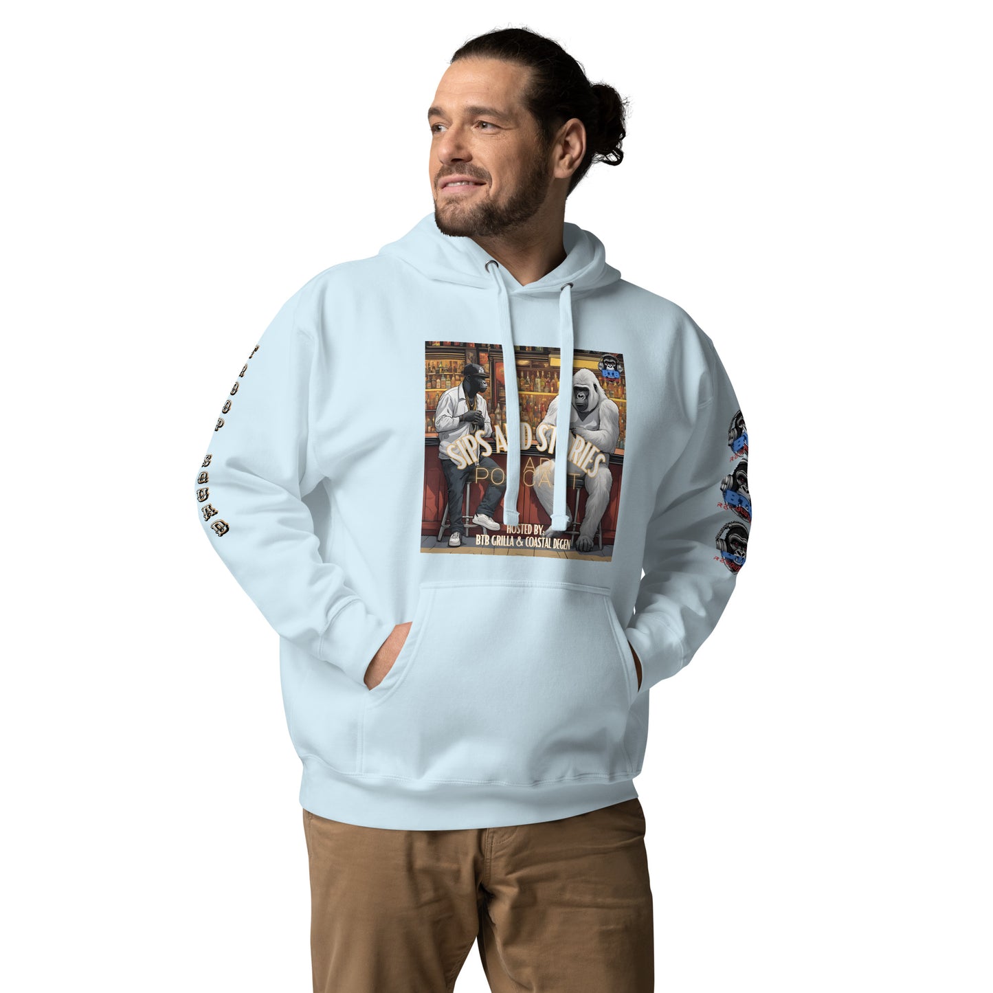 Sips And Stories Bar Podcast Hoodie (Subscriber Series)