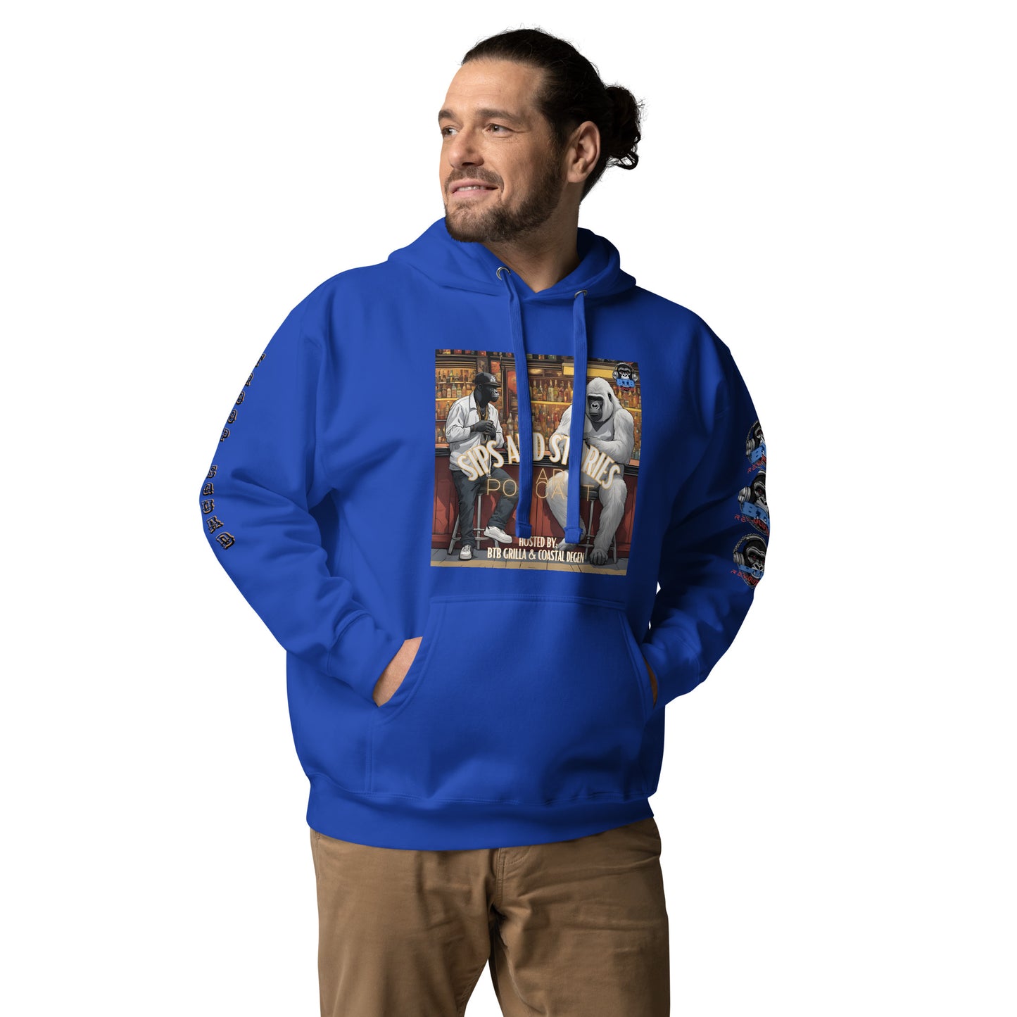 Sips And Stories Bar Podcast Hoodie (Subscriber Series)